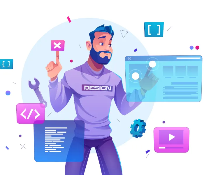 Développeur web au travail